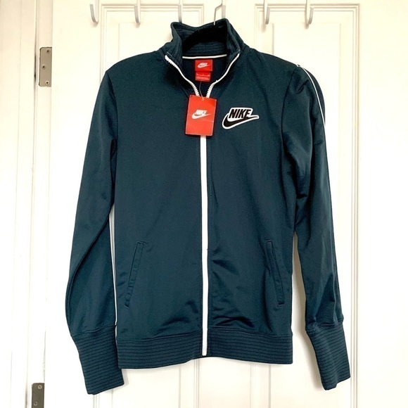 𝅺NIKE Track Jacket warmup full zip athletic activewear running workout small - Picture 1 of 6
